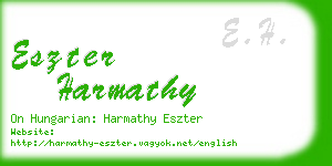 eszter harmathy business card